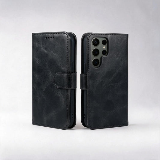 Samsung Galaxy S26 Series Book Flip Case Leather Wallet