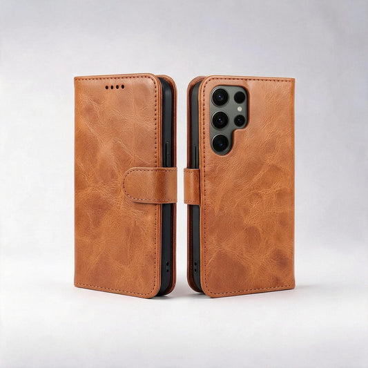 Samsung Galaxy S24 Series Book Flip Case Leather Wallet