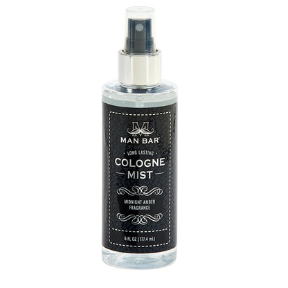 San Francisco Soap Company MAN BAR Cologne Mist Midnight Amber – Long-Lasting Scent, 6 fl oz