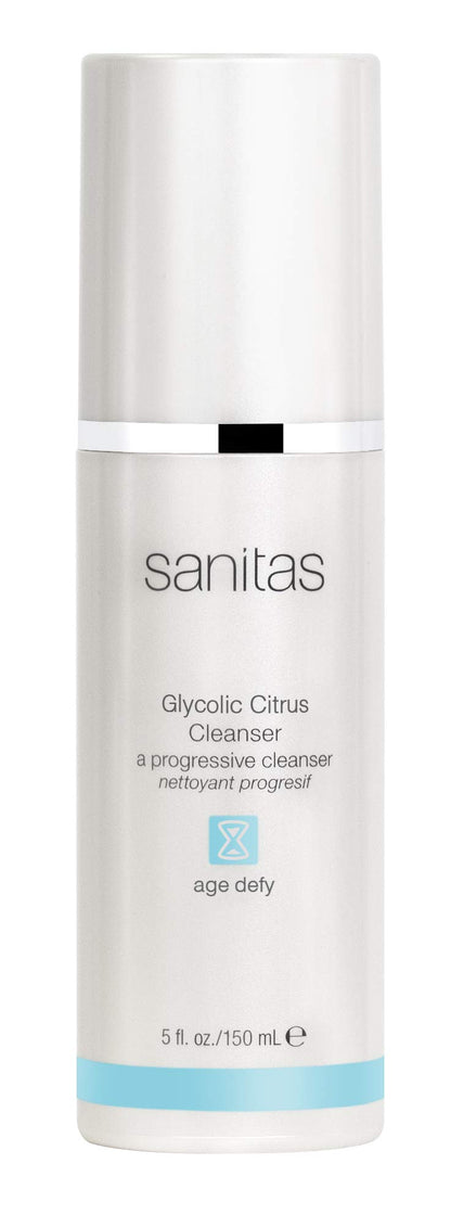 Sanitas Glycolic Citrus Cleanser | Exfoliating Facial Cleanser with Glycolic Acid, 5 oz