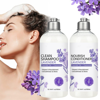 SANZHUAN Lavender Shampoo & Conditioner Set – Strengthen, Hydrate & Shine Hair