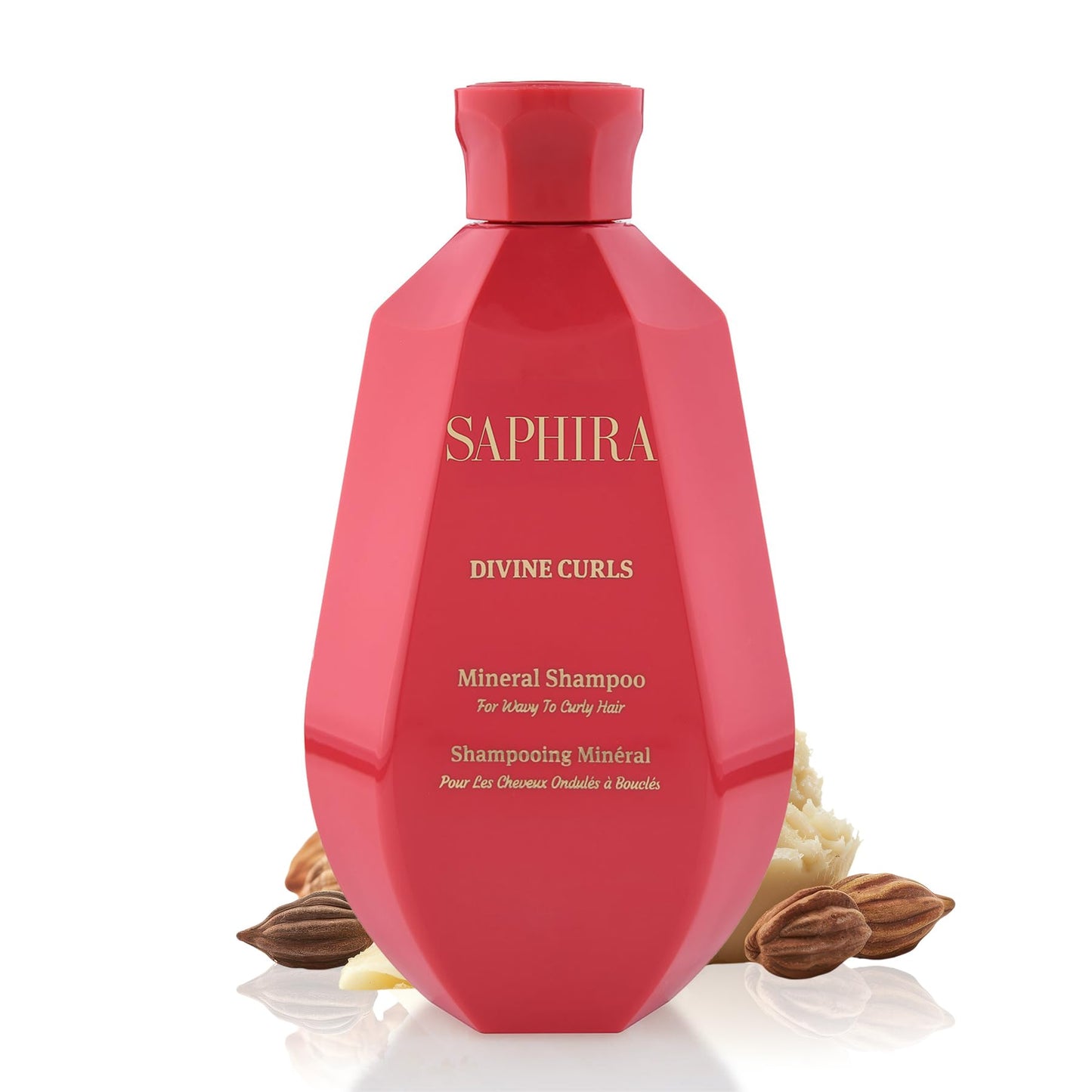 Saphira Divine Curls Shampoo – 8.5oz (250ml) for Defined, Soft Curls