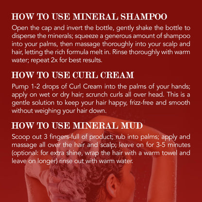Saphira Divine Curls Kit – Shampoo, Mud, and Curl Cream for Curly Hair