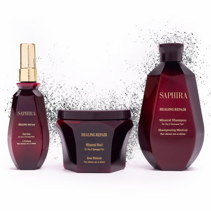 Saphira Healing Repair Kit | Shampoo, Mineral Mud & The One