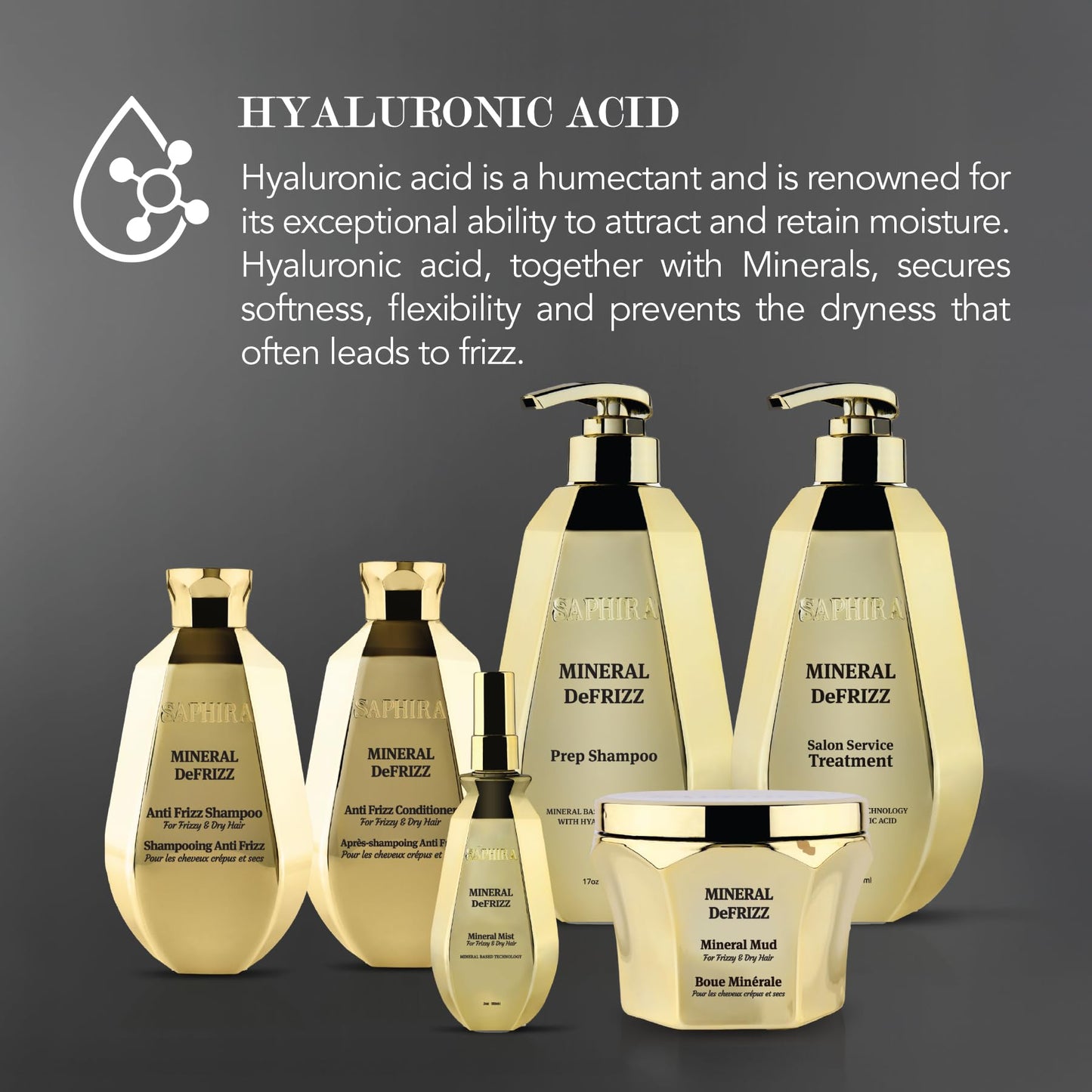 Saphira Mineral DeFrizz Kit — Shampoo, Mud & Mineral Mist