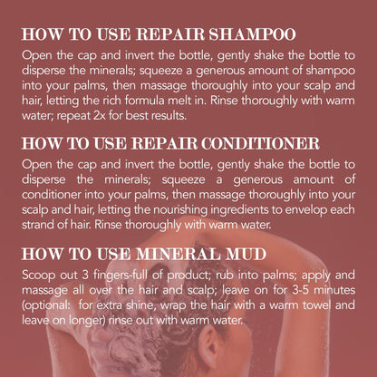Saphira Mineral Moisture Kit – Shampoo, Conditioner & Hair Mask