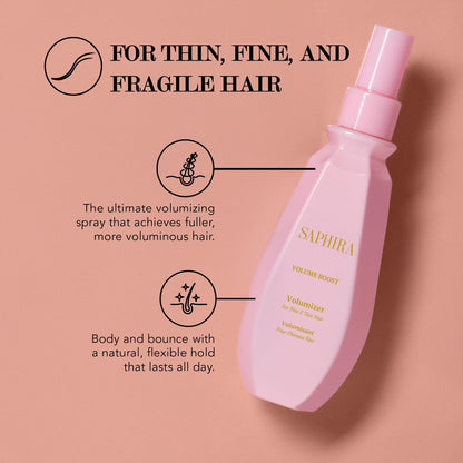 Saphira Volume Boost Kit — Shampoo, Conditioner & Volumizer