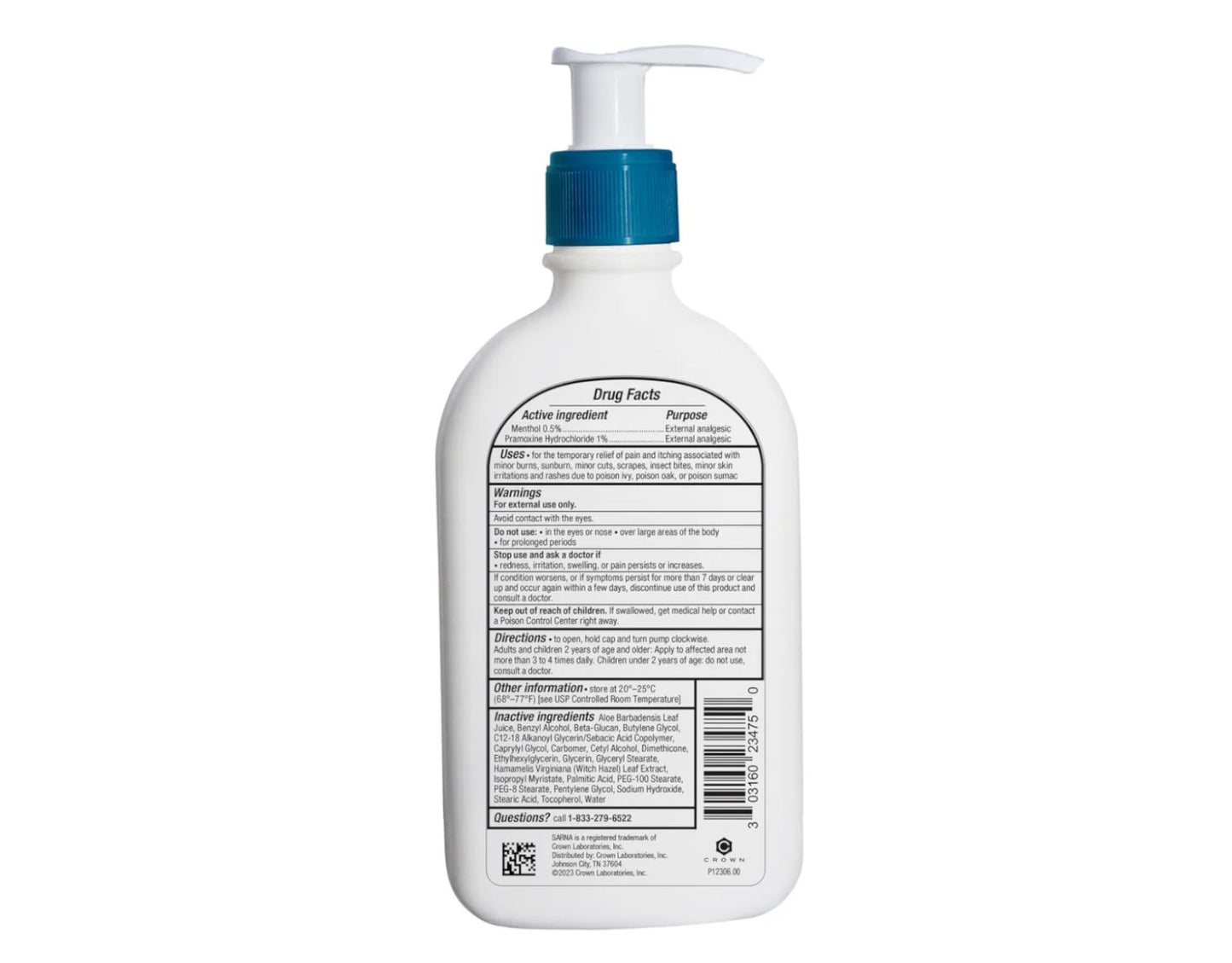 Sarna Calm + Cool Anti-Itch Lotion – Steroid-Free Relief, 7.5 Fl oz (Pack of 2)