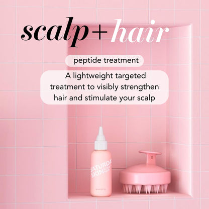 Saturday Skin Scalp + Hair Strengthening Peptide Overnight Serum – Nourish, Awaken, and Thicken Hair