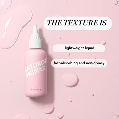 Saturday Skin Scalp + Hair Strengthening Peptide Overnight Serum – Nourish, Awaken, and Thicken Hair