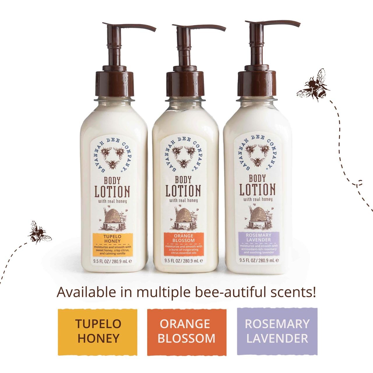Savannah Bee Company Honey Body Lotion – All Natural Moisturizer for Women & Men