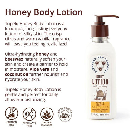 Savannah Bee Company Honey Body Lotion – All Natural Lotion for Women and Men