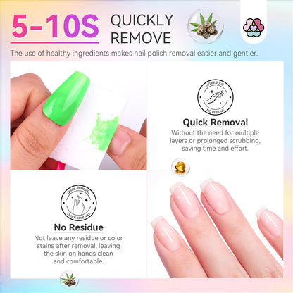 SAVILAND Quick-Dry Nail Polish Set – 12 Neon Green & Pastel Colors with Base & Top Coat