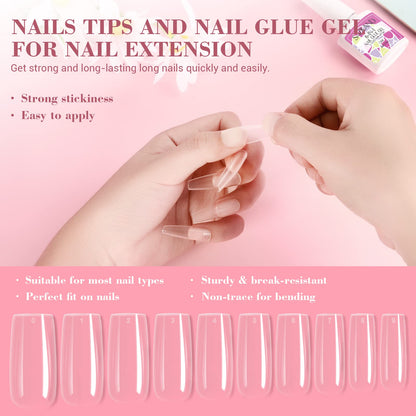 SAVILAND Essentials Acrylic Nail Kit for Beginners – 120ml Monomer, Glitter Powder, Nail Drill & UV Lamp