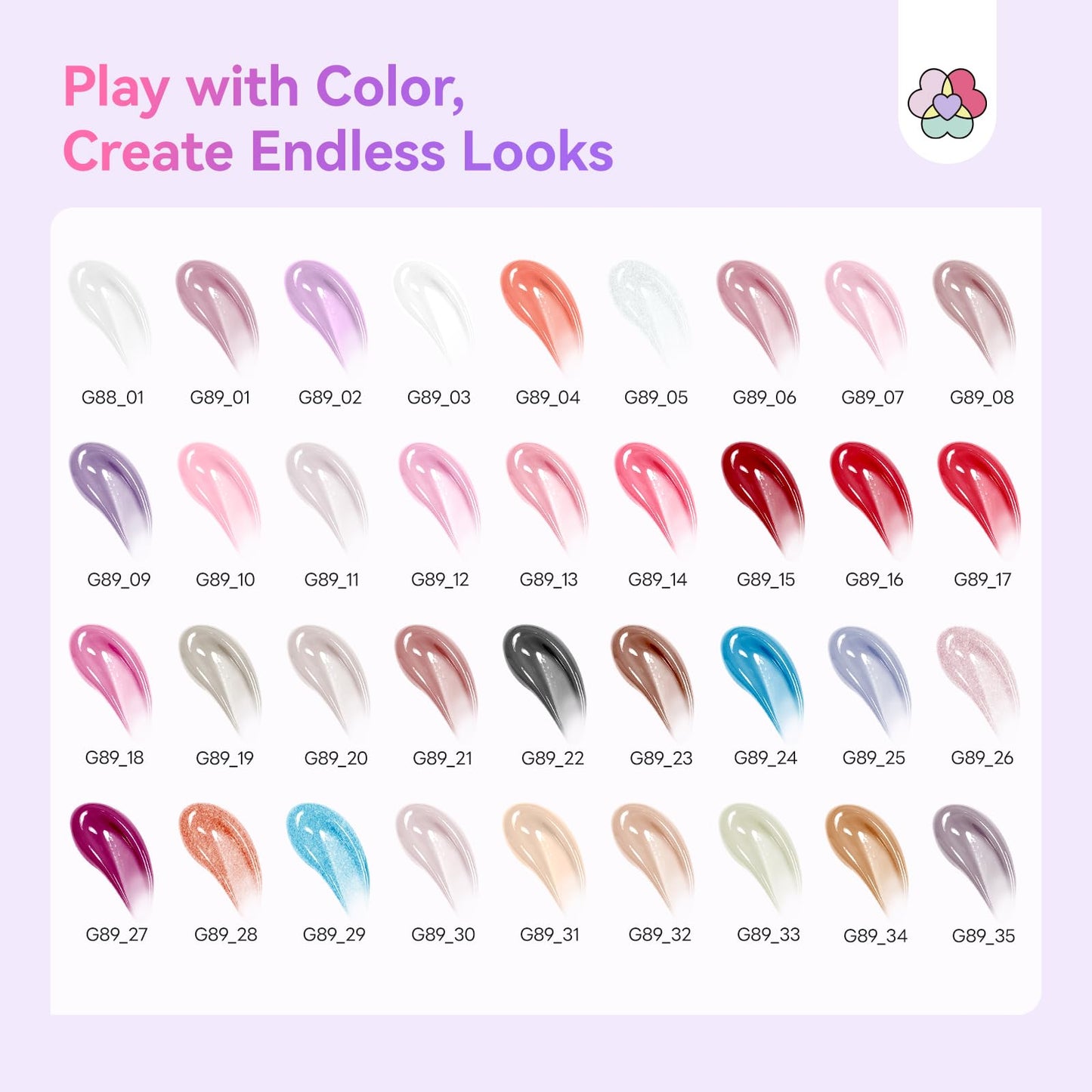 SAVILAND Poly Gel Nail Kit for Starter — 36 Colors, Slip Solution, Mini UV/LED Lamp | All-in-1 Kit