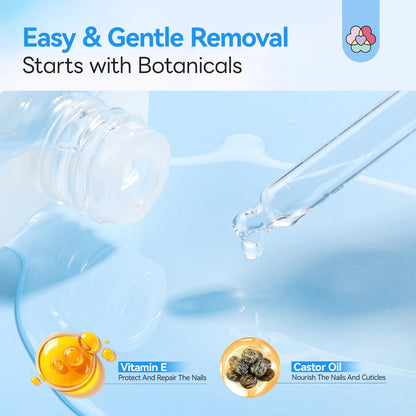 SAVILAND Nail Glue Remover for Press-On Nails – 50 ml, Non-Acetone, Odor-Free with Castor Oil