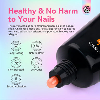 SAVILAND Poly Gel Nail Colors: 20-Color Nail Extension Kit for DIY Nail Art