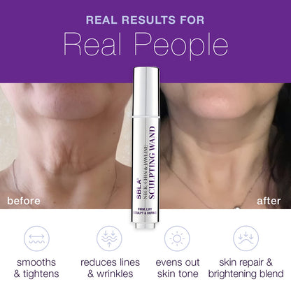 SBLA Beauty Neck, Chin & Jawline Sculpting Wand – 0.7 Fl Oz / 20 mL | Lift, Firm & Define
