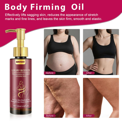 SBONFE Body Firming Oil – After Shower Hydration, Non-Greasy & Lightweight (Pack of 2, 4.06 oz)