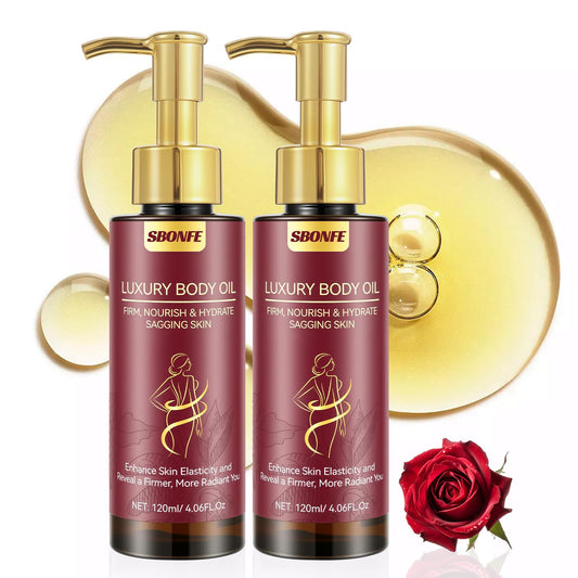 SBONFE Body Firming Oil – After Shower Hydration, Non-Greasy & Lightweight (Pack of 2, 4.06 oz)