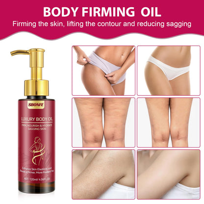 SBONFE Body Firming Oil for Crepe Skin – Lightweight, Hydrating After-Shower Treatment
