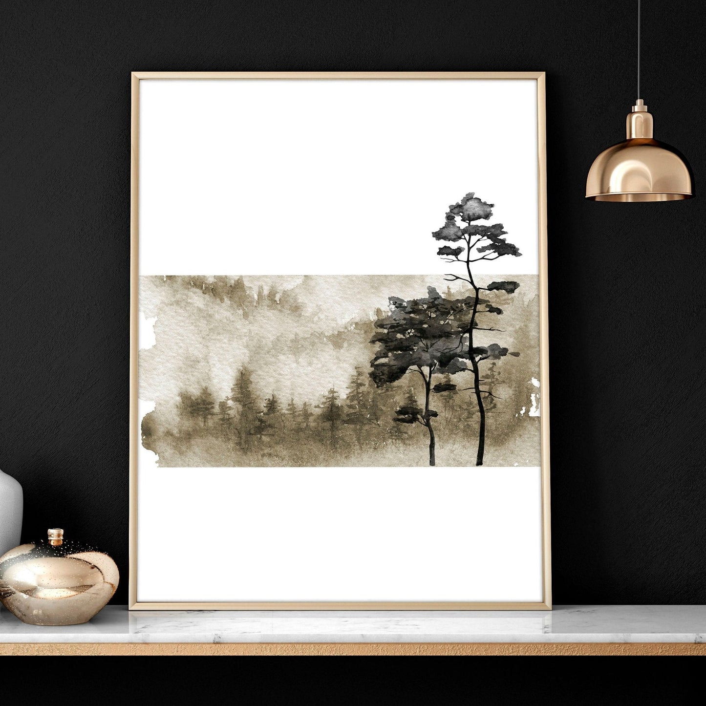 Scandinavian wall decor | set of 3 framed wall art