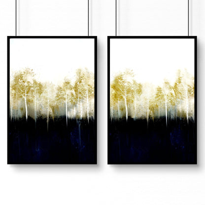 Scandinavian hallway ideas | Set of 2 framed wall art prints