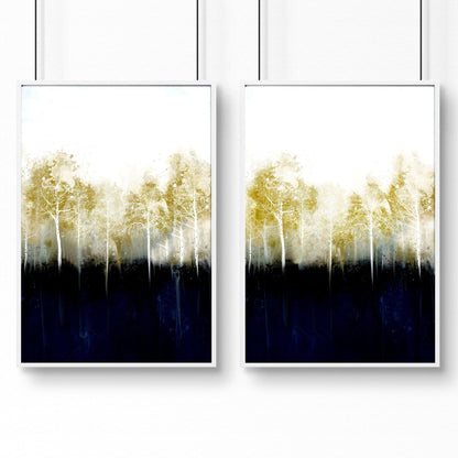 Scandinavian hallway ideas | Set of 2 framed wall art prints