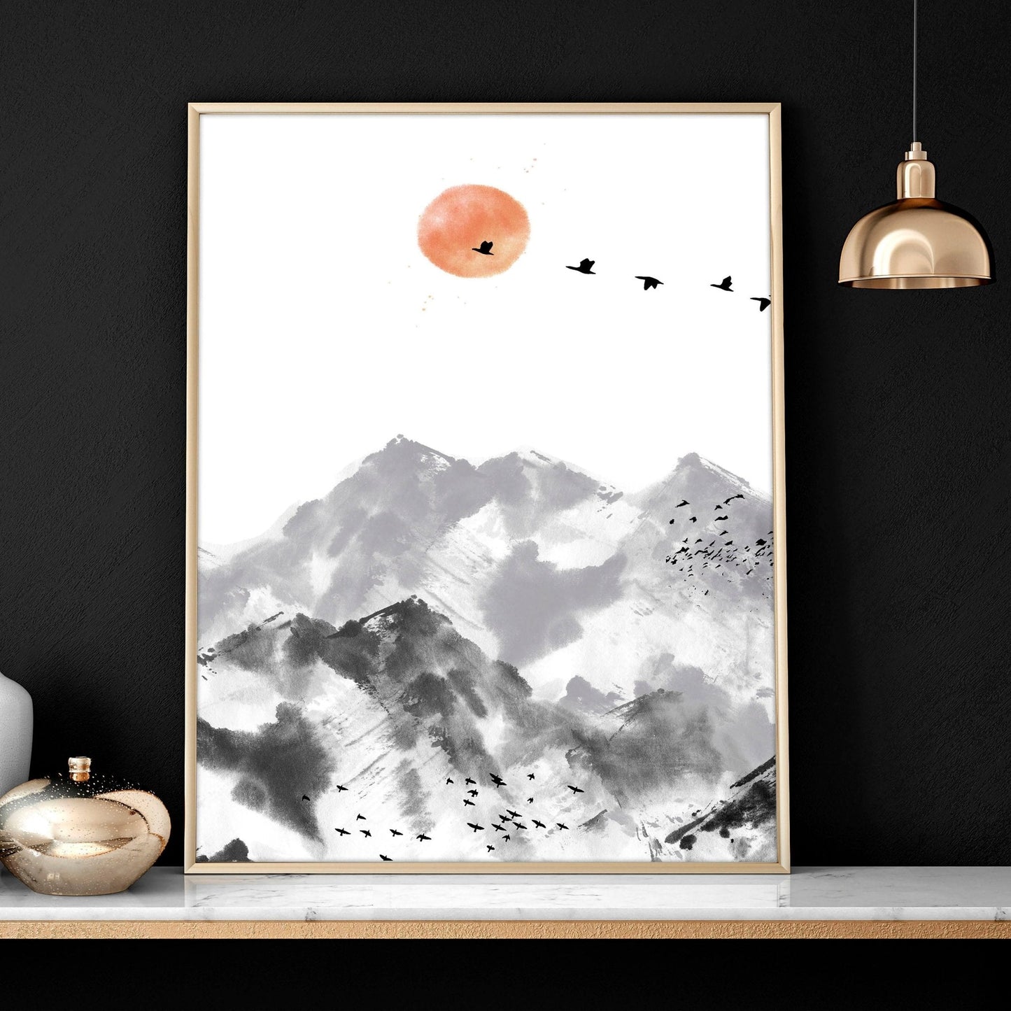 Workplace office design ideas  | set of 3 Scandinavian wall art