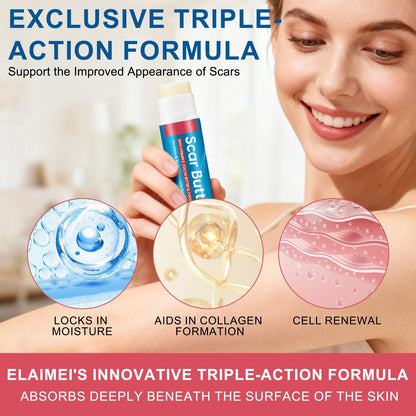 Scar Butter – Vitamin E, Cocoa Butter & Coconut Oil Scar Repair Stick (20g)