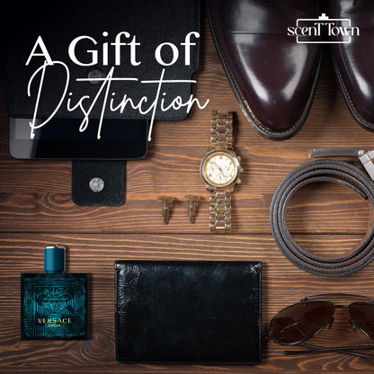 Scent Town Four Designer Cologne Minis Gift Set | Refillable Atomizer Included