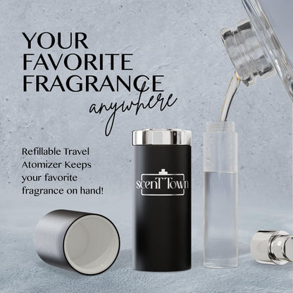 Scent Town Four Designer Cologne Minis Gift Set | Refillable Atomizer Included