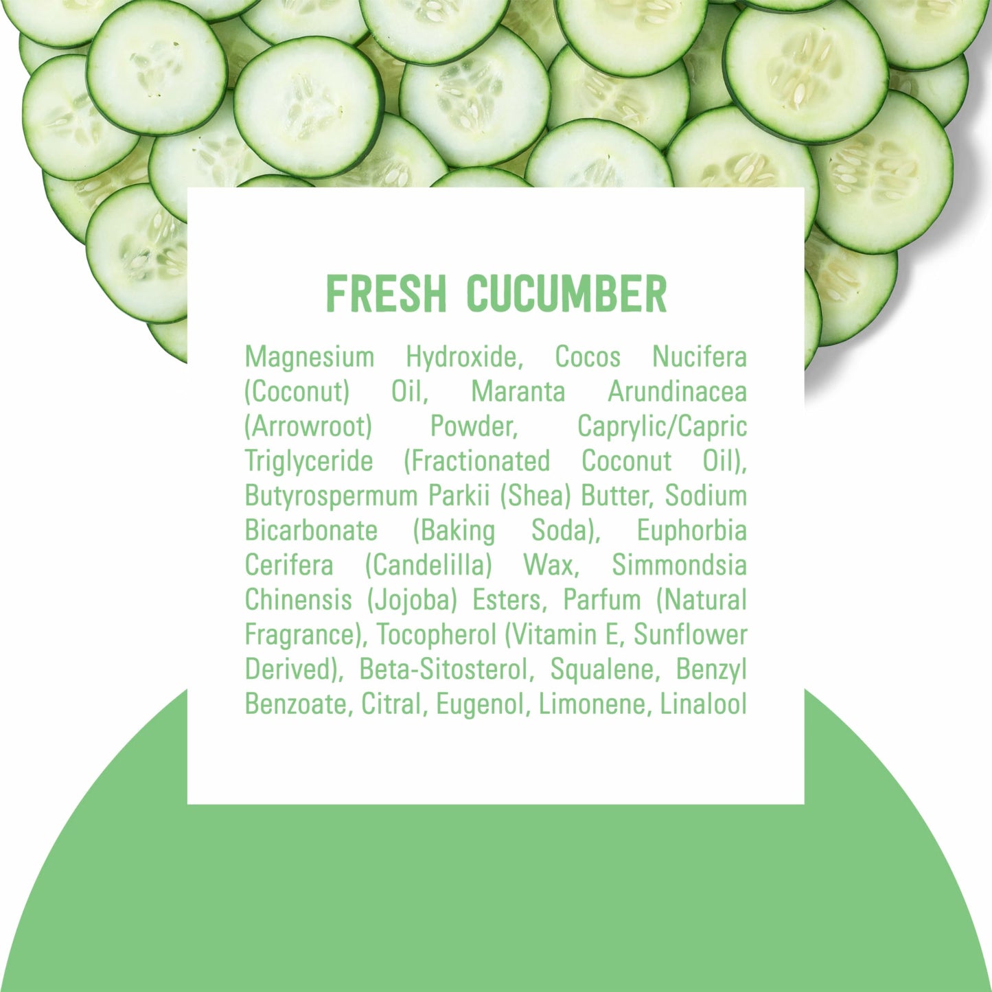 Schmidt's Aluminum-Free Fresh Cucumber Deodorant – 24h Odor Protection