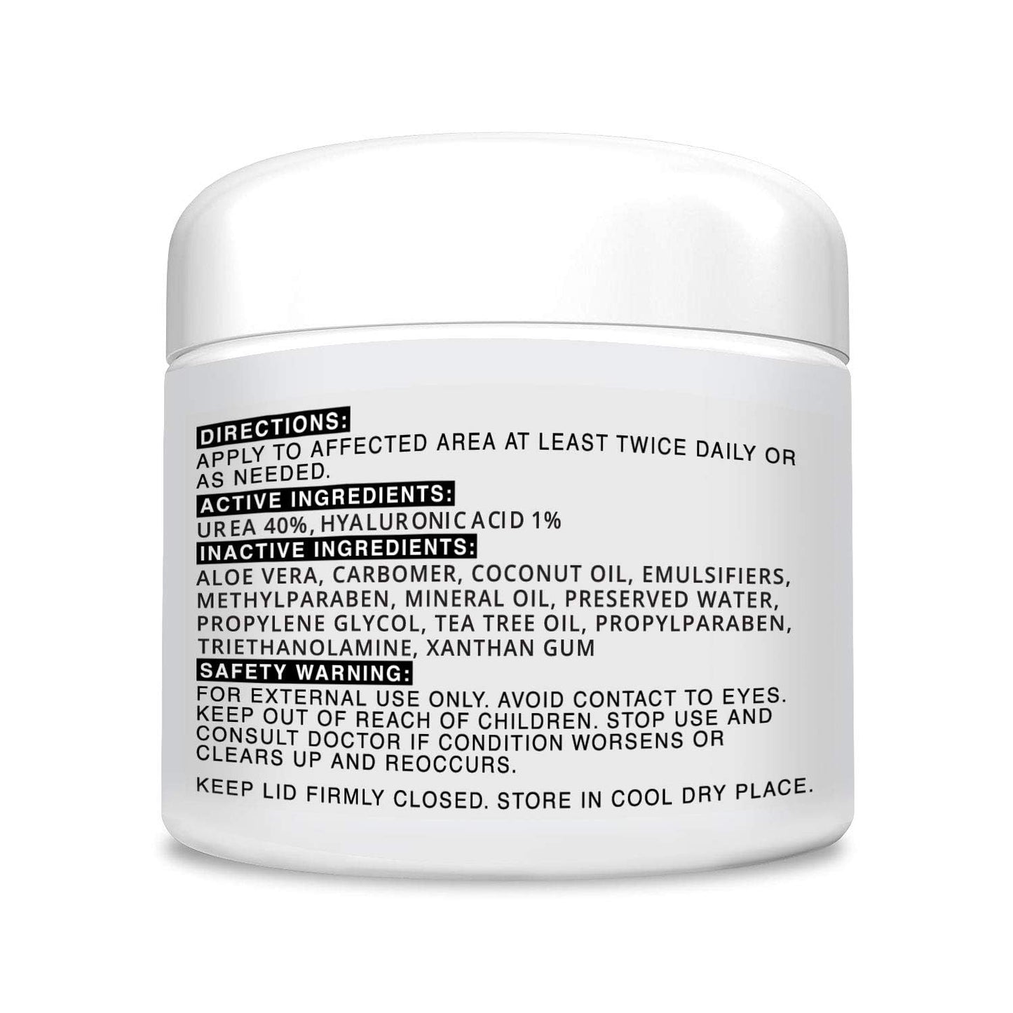 CLEAR 40% Urea Gel 4 oz with Tea Tree & Coconut Oil – Deep Hydration for Calluses, Cracked Heels, and Dry Skin | Scientific Solutions Global