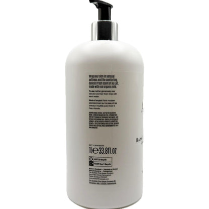 Scottish Fine Soaps Au Lait Bath & Shower Cream – 1L White Bottle