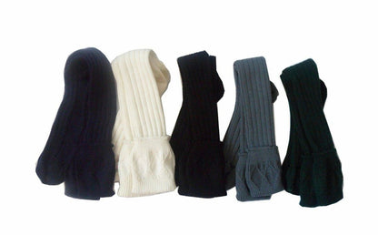 Men’s Scottish Kilt Hose Socks – Wool Blend Traditional Highland Knee High Socks