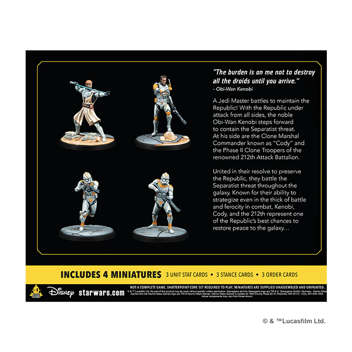Star Wars Shatterpoint: Hello There (General Kenobi Squad Pack)