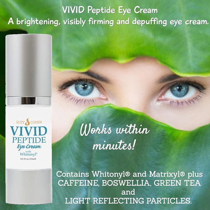 Script Essentials VIVID Peptide Eye Cream with Whitonyl – Dark Circles, Puffiness & Fine Lines, Hydration & Firmness