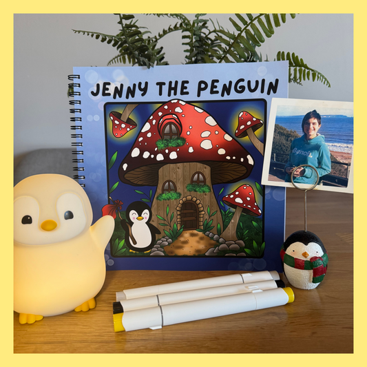 JENNY THE PENGUIN COLOURING BOOK - FUN & IMAGINATION