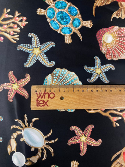 Sea Shell and Starfis Pattern Fabric by the Metre