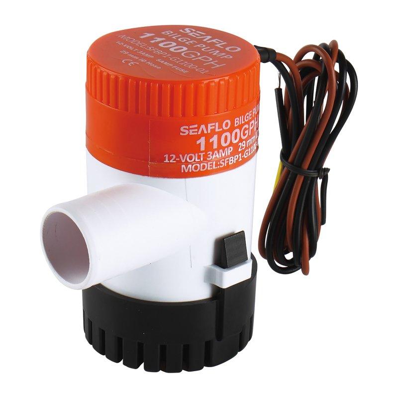 Seaflo 24V 1100GPH Bilge Pump Non-Auto 01-Series SFBP2-G1100-01 Marine Boat