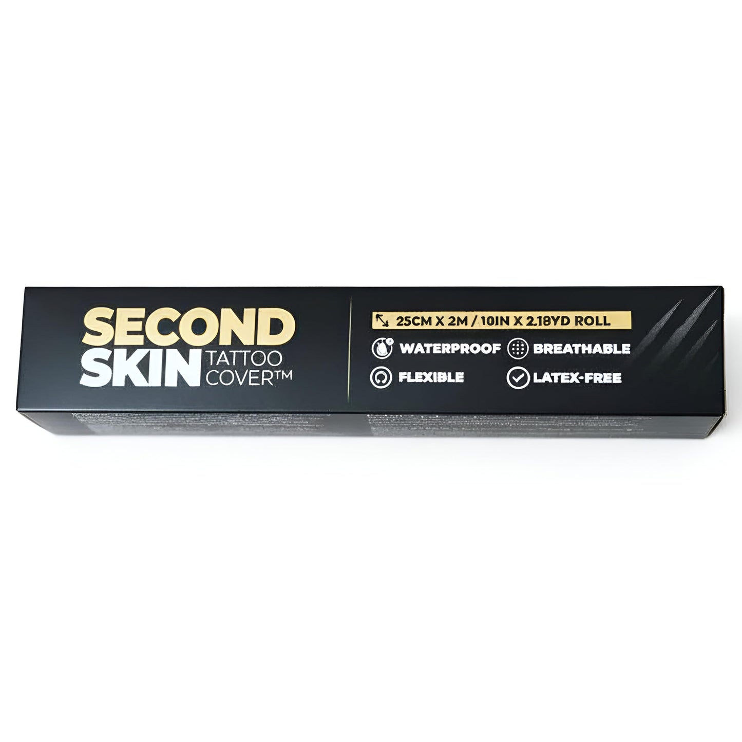 Second Skin Tattoo Cover Roll – Breathable, Clear Matte Tattoo Protection Film (10in x 2.18yd)
