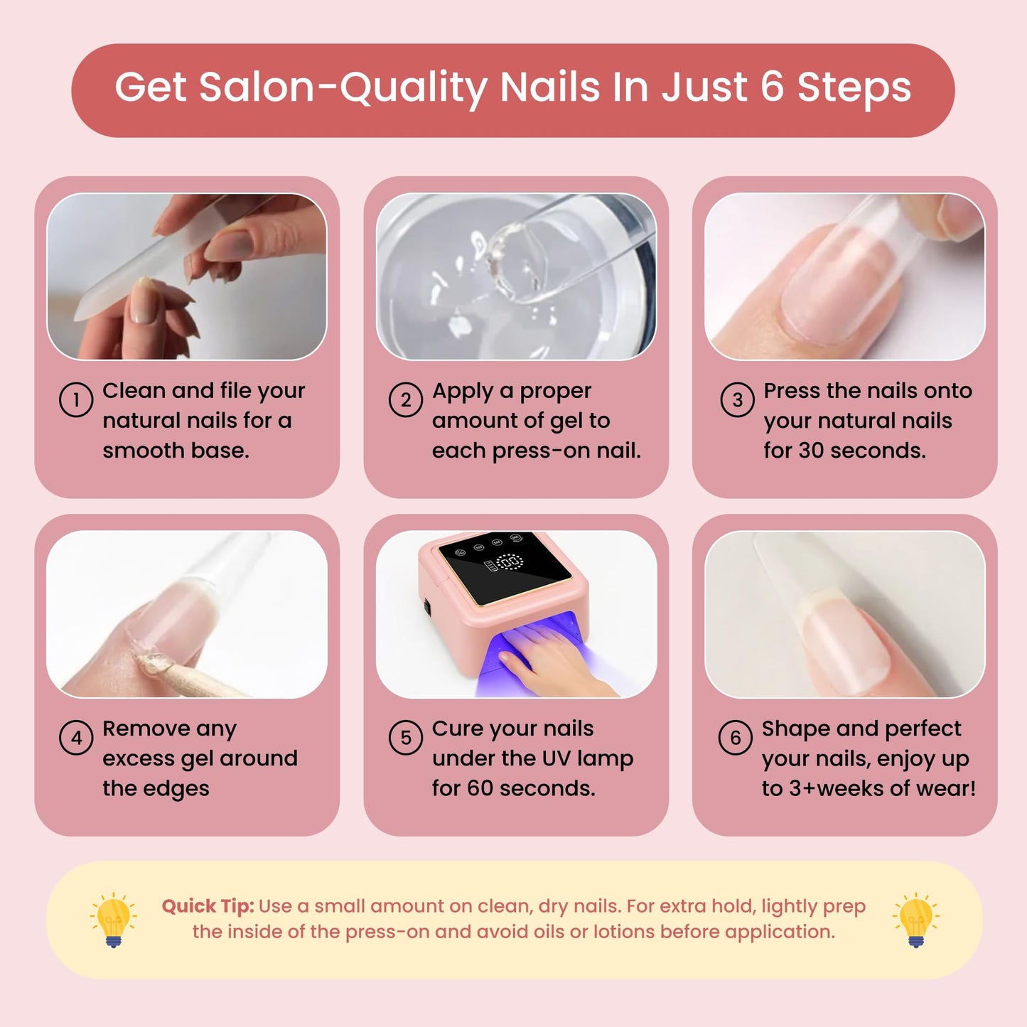 GLUI by Secret Nails – Extra-Strong Press-On Nail Glue Gel (15ml) | Long-Lasting Bond