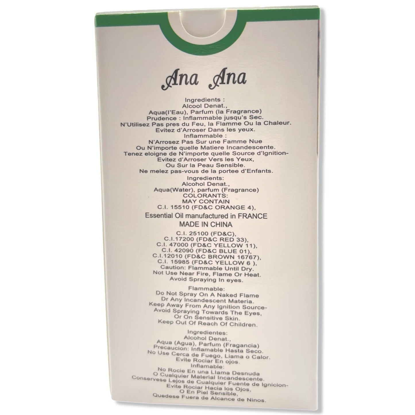 Secret Plus Ana Ana Eau de Parfum 3.4 fl oz – Feminine Lily & Fruit Scent