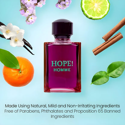 Secret Plus HOPE! HOMME Eau de Parfum for Men – 3.4 Fl Oz