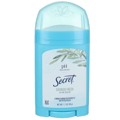 Secret Shower Fresh Anti-Perspirant Deodorant Solid – 7 Pack (1.7 oz each)