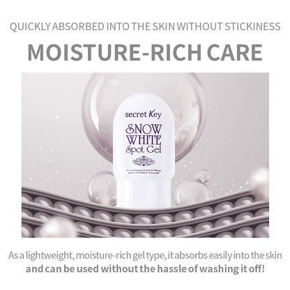 Secret Key Brightening Tone Up Spot Gel – Niacinamide, Natural Ingredients, Non-Sticky, 2.29 oz (65 g)