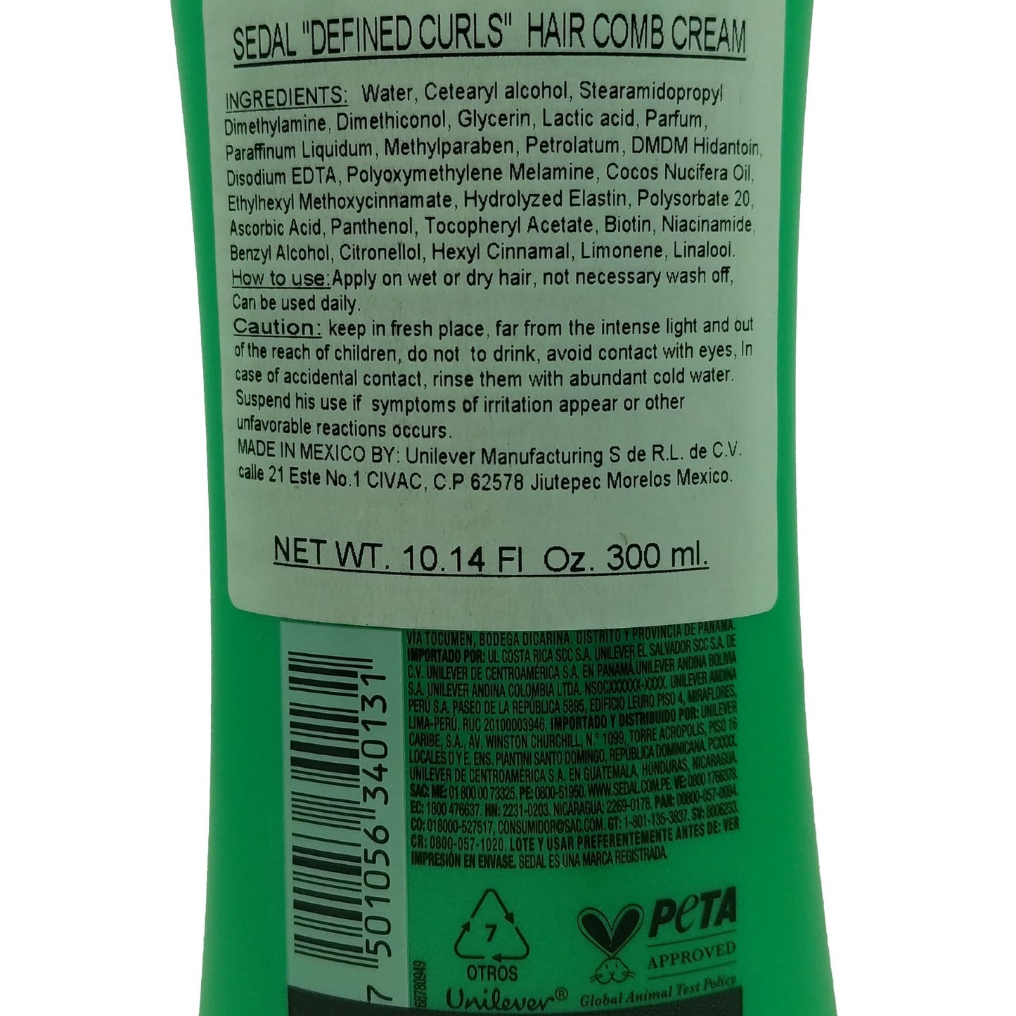 Sedal Curls Defined Hair Comb Cream – Coconut Oil, Pro-Vitamin B5 & Elastin (300ml, 2-Pack)