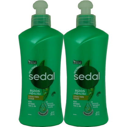 Sedal Curls Defined Hair Comb Cream – Coconut Oil, Pro-Vitamin B5 & Elastin (300ml, 2-Pack)