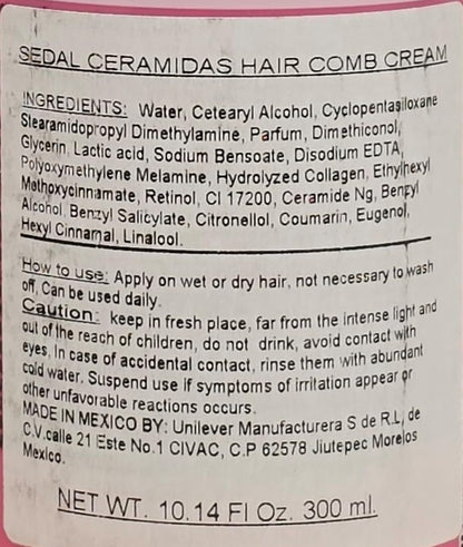 Sedal S.O.S. Ceramides Hair Styling Cream with Micro Ceramides – 2 x 300 ml